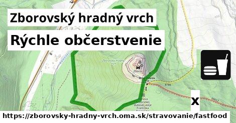 Všetky body v Zborovský hradný vrch