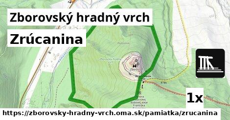 Zrúcanina, Zborovský hradný vrch