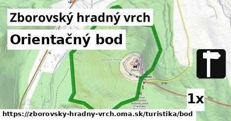 Orientačný bod, Zborovský hradný vrch