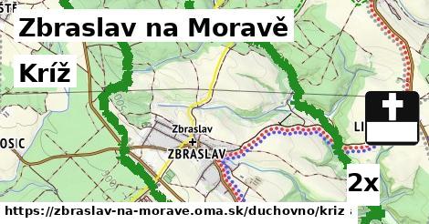 kríž v Zbraslav na Moravě