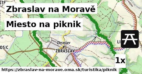 miesto na piknik v Zbraslav na Moravě