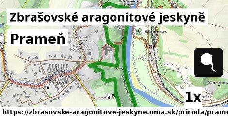 prameň v Zbrašovské aragonitové jeskyně