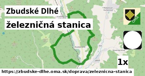 železničná stanica, Zbudské Dlhé