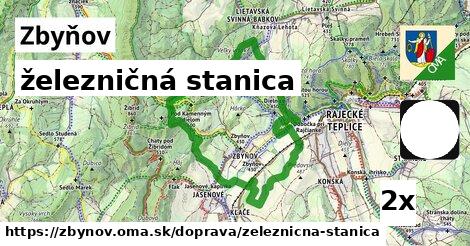 železničná stanica, Zbyňov