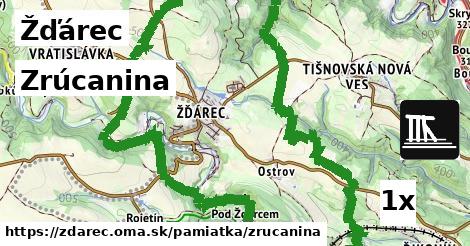 Zrúcanina, Žďárec