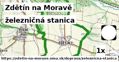 železničná stanica, Zdětín na Moravě