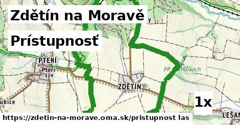 prístupnosť v Zdětín na Moravě