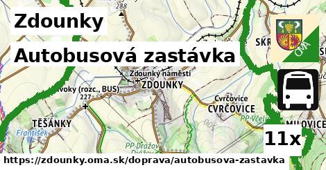 Autobusová zastávka, Zdounky