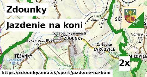 jazdenie na koni v Zdounky