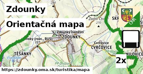 Orientačná mapa, Zdounky