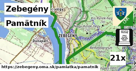 Pamätník, Zebegény