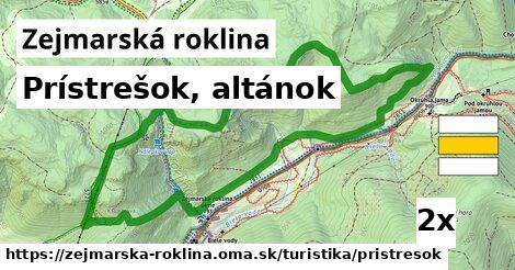 prístrešok, altánok v Zejmarská roklina