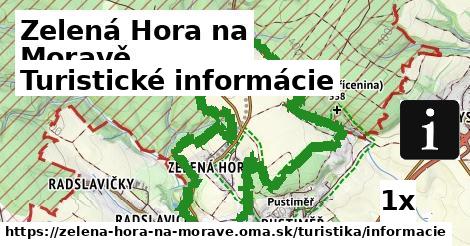 turistické informácie v Zelená Hora na Moravě