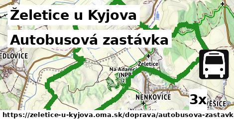 autobusová zastávka v Želetice u Kyjova