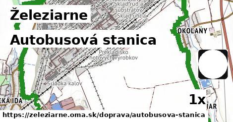 autobusová stanica v Železiarne