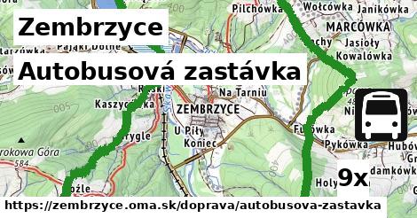 autobusová zastávka v Zembrzyce