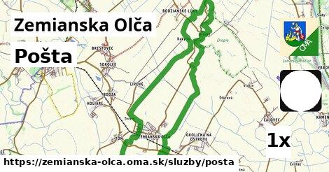 Pošta, Zemianska Olča