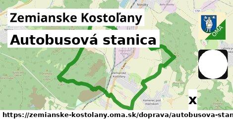 Autobusová stanica, Zemianske Kostoľany