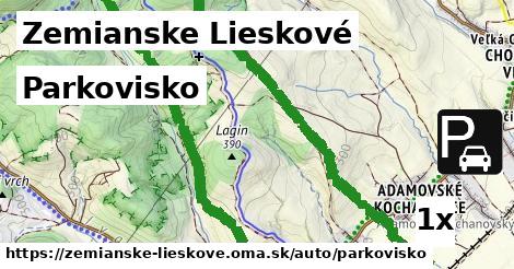 Parkovisko, Zemianske Lieskové