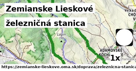 železničná stanica, Zemianske Lieskové