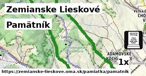 Pamätník, Zemianske Lieskové