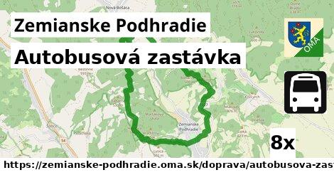 Autobusová zastávka, Zemianske Podhradie