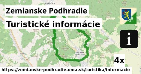 Turistické informácie, Zemianske Podhradie