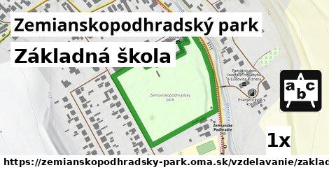 Základná škola, Zemianskopodhradský park