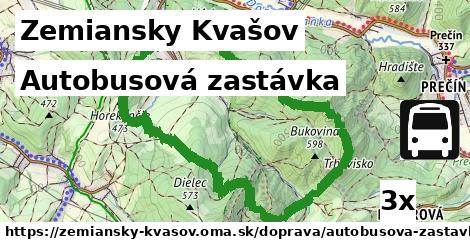 Autobusová zastávka, Zemiansky Kvašov