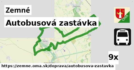 Autobusová zastávka, Zemné