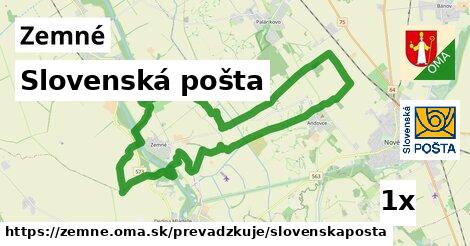 Slovenská pošta, Zemné
