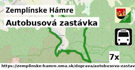 Autobusová zastávka, Zemplínske Hámre