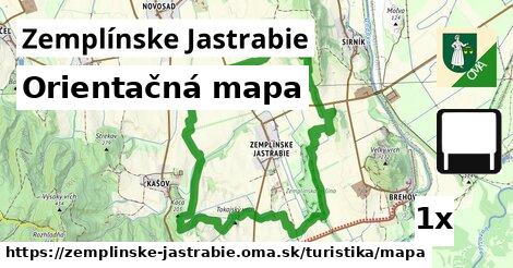 Orientačná mapa, Zemplínske Jastrabie