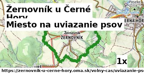 miesto na uviazanie psov v Žernovník u Černé Hory