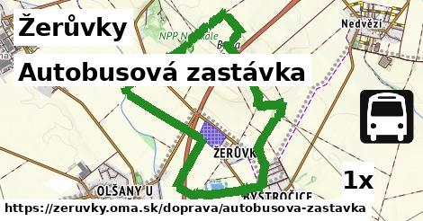 autobusová zastávka v Žerůvky