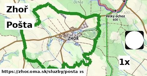 Pošta, Zhoř