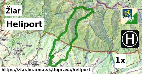 Heliport, Žiar, okres LM