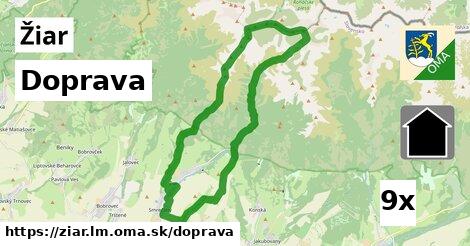 doprava v Žiar, okres LM