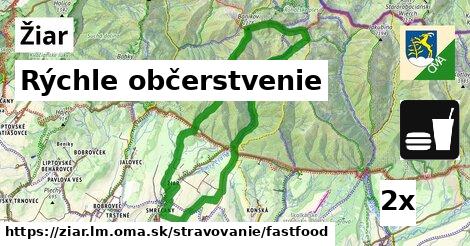 Rýchle občerstvenie, Žiar, okres LM