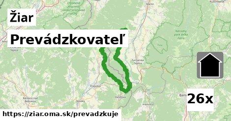 prevádzkovateľ v Žiar