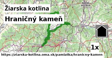 Hraničný kameň, Žiarska kotlina