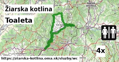 Toaleta, Žiarska kotlina