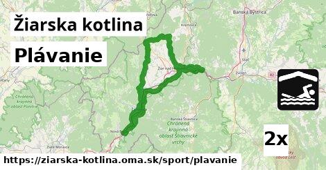 Plávanie, Žiarska kotlina