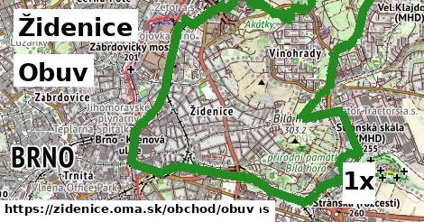 Obuv, Židenice