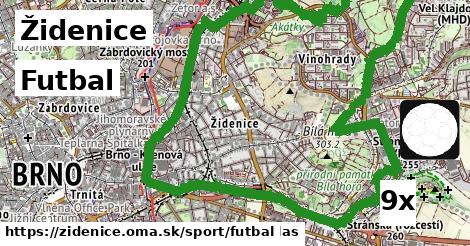 Futbal, Židenice