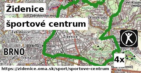 športové centrum, Židenice