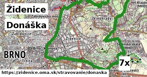 Donáška, Židenice