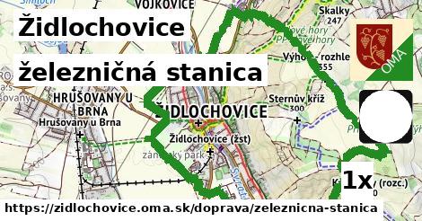 železničná stanica, Židlochovice