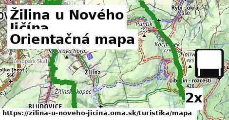 Orientačná mapa, Žilina u Nového Jičína