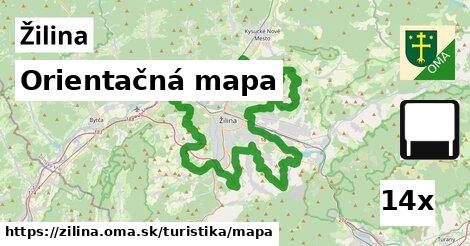 orientačná mapa v Žilina